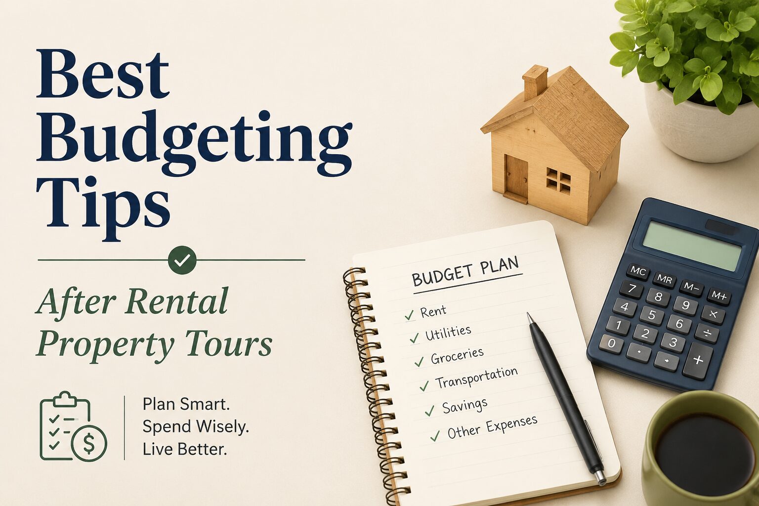 Best budgeting tips after rental property tours