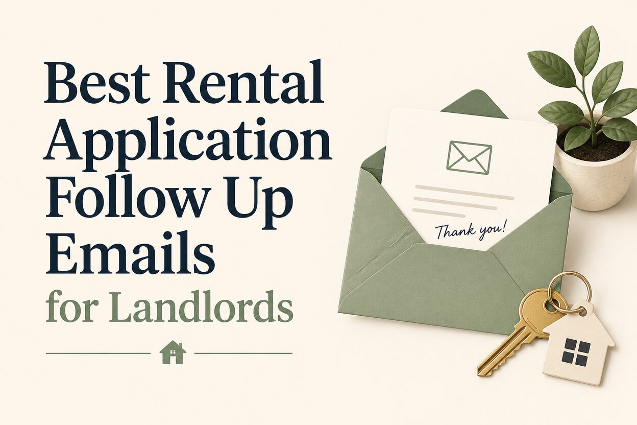 Best rental application follow up emails for landlords