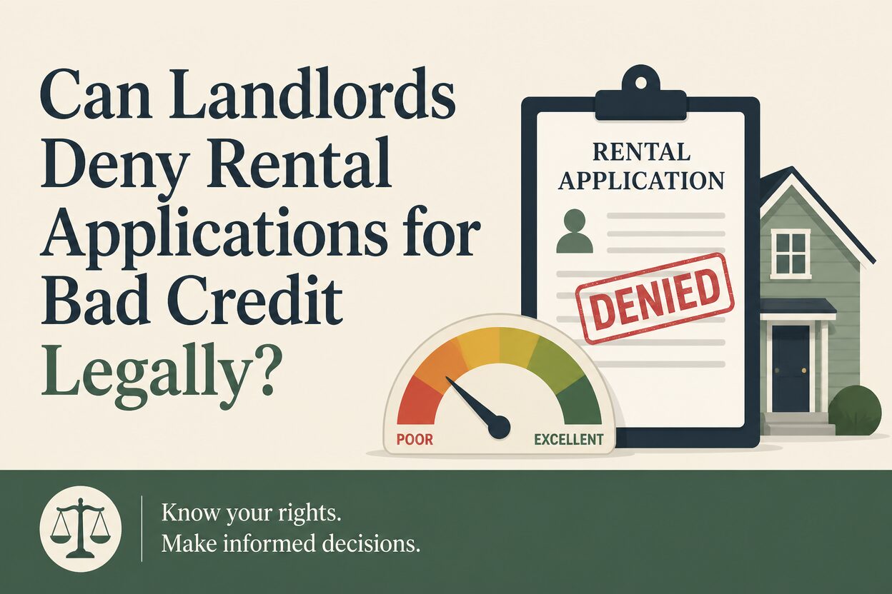 Can landlords deny rental applications for bad credit legally