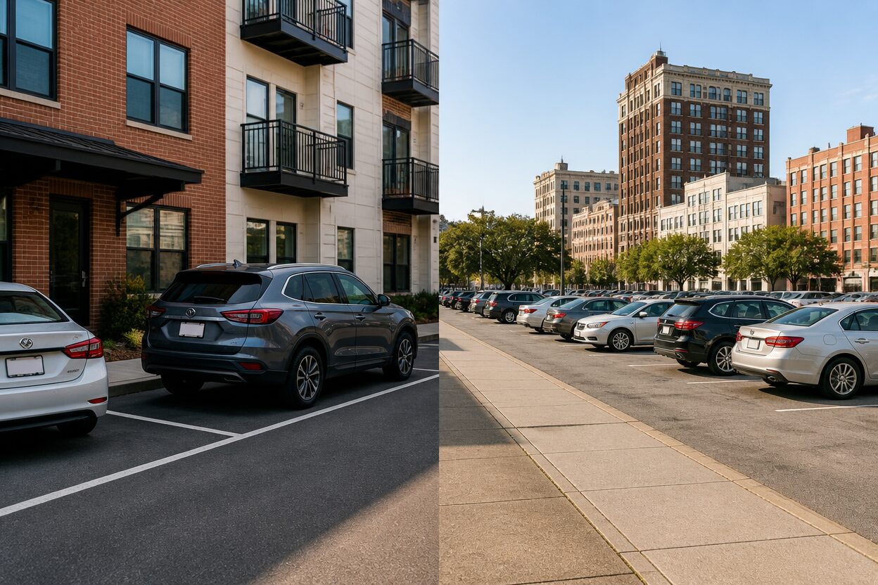 Guide to Comparing on-site and off-site parking