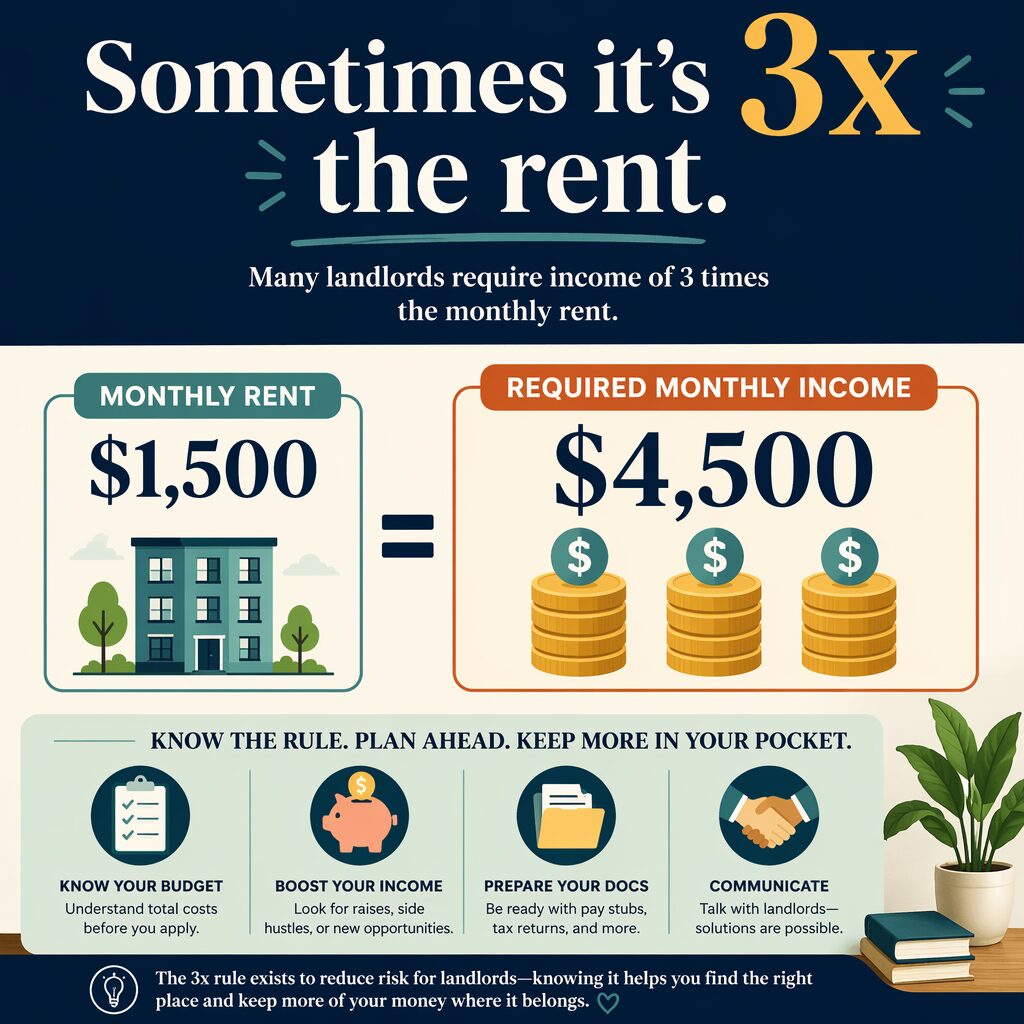 Sometimes it’s 3x the rent.