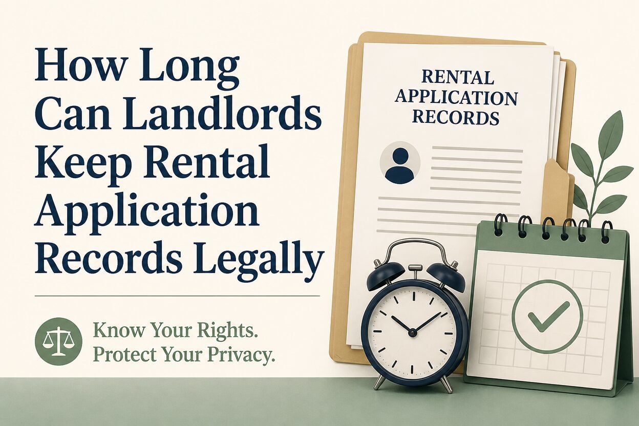 How long can landlords keep rental application records legally