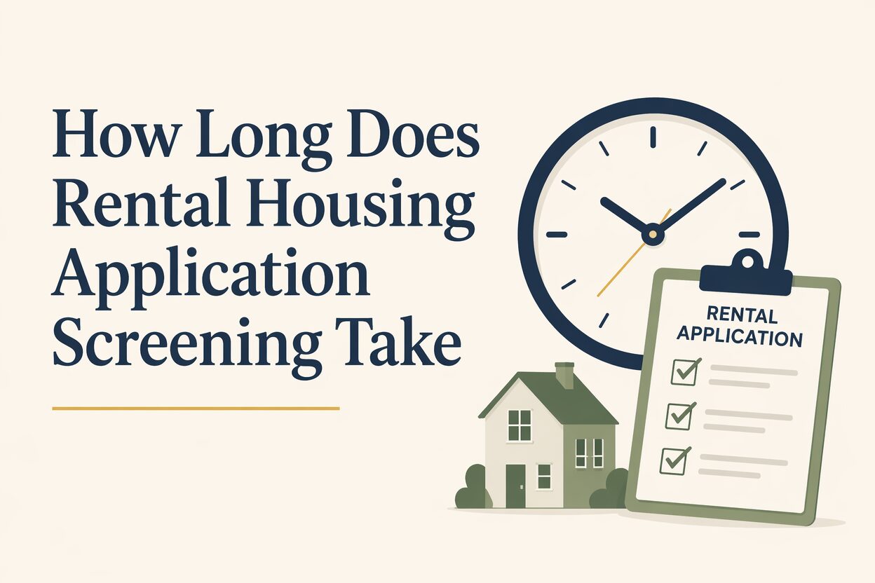 How long does rental housing application screening take