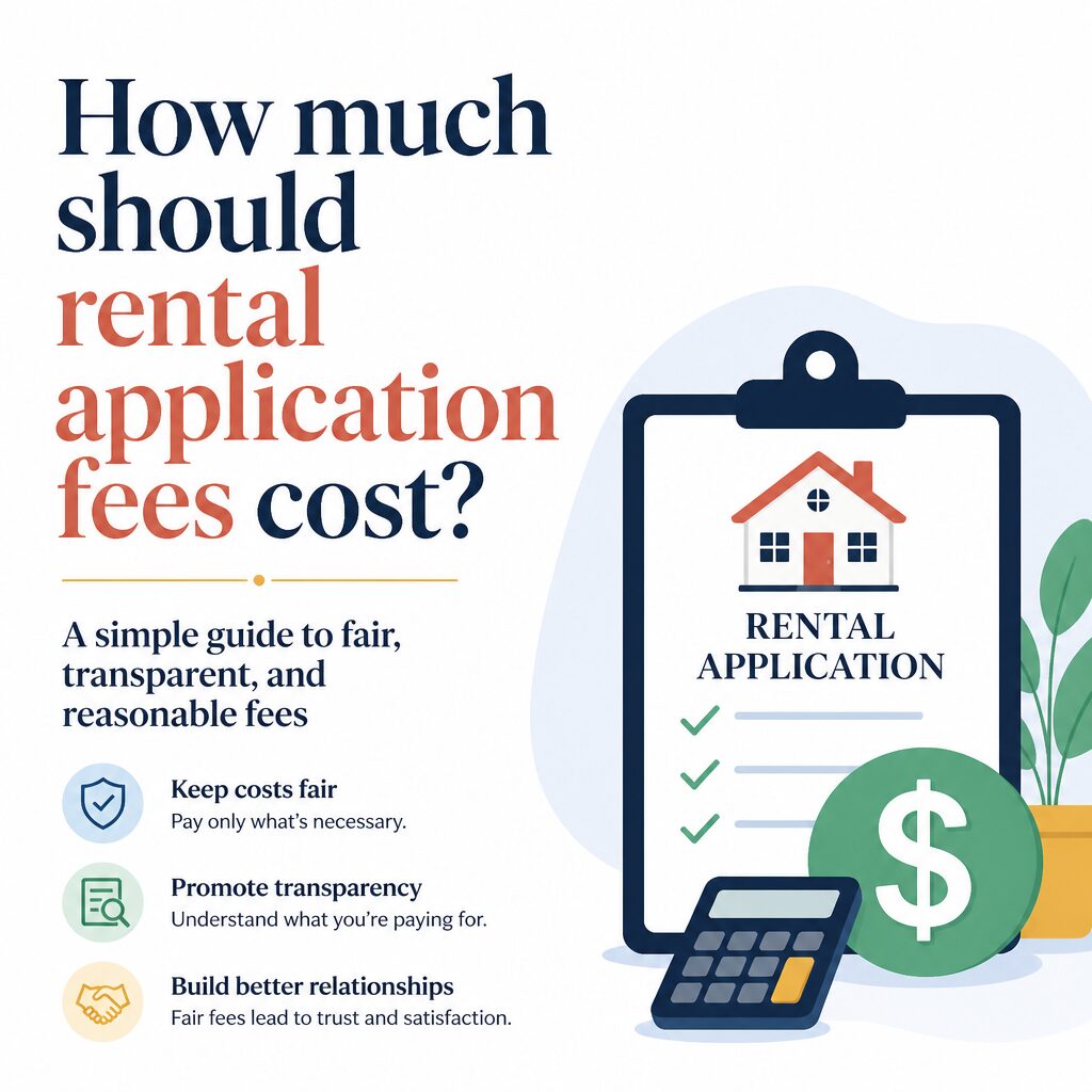 How much should rental application fees cost statistics