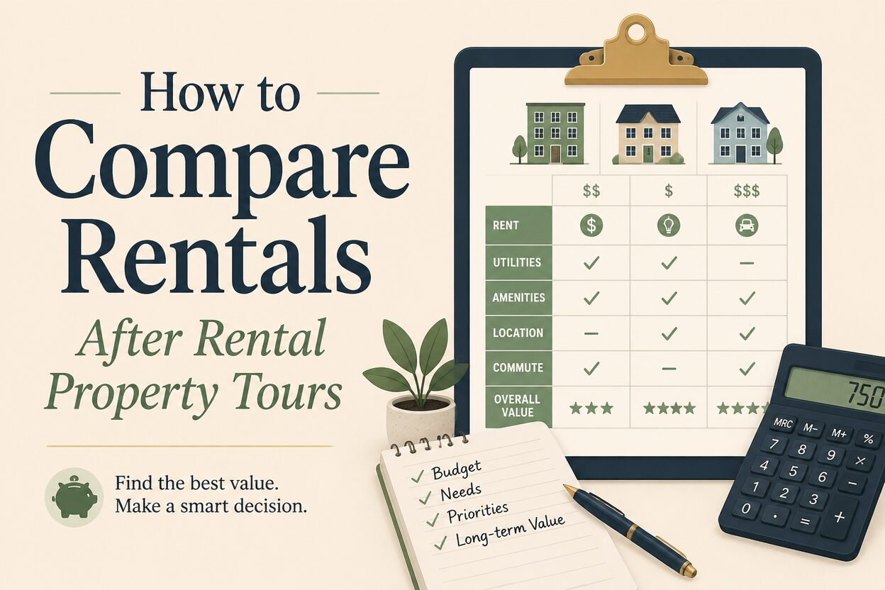 How to compare rentals after rental property tours