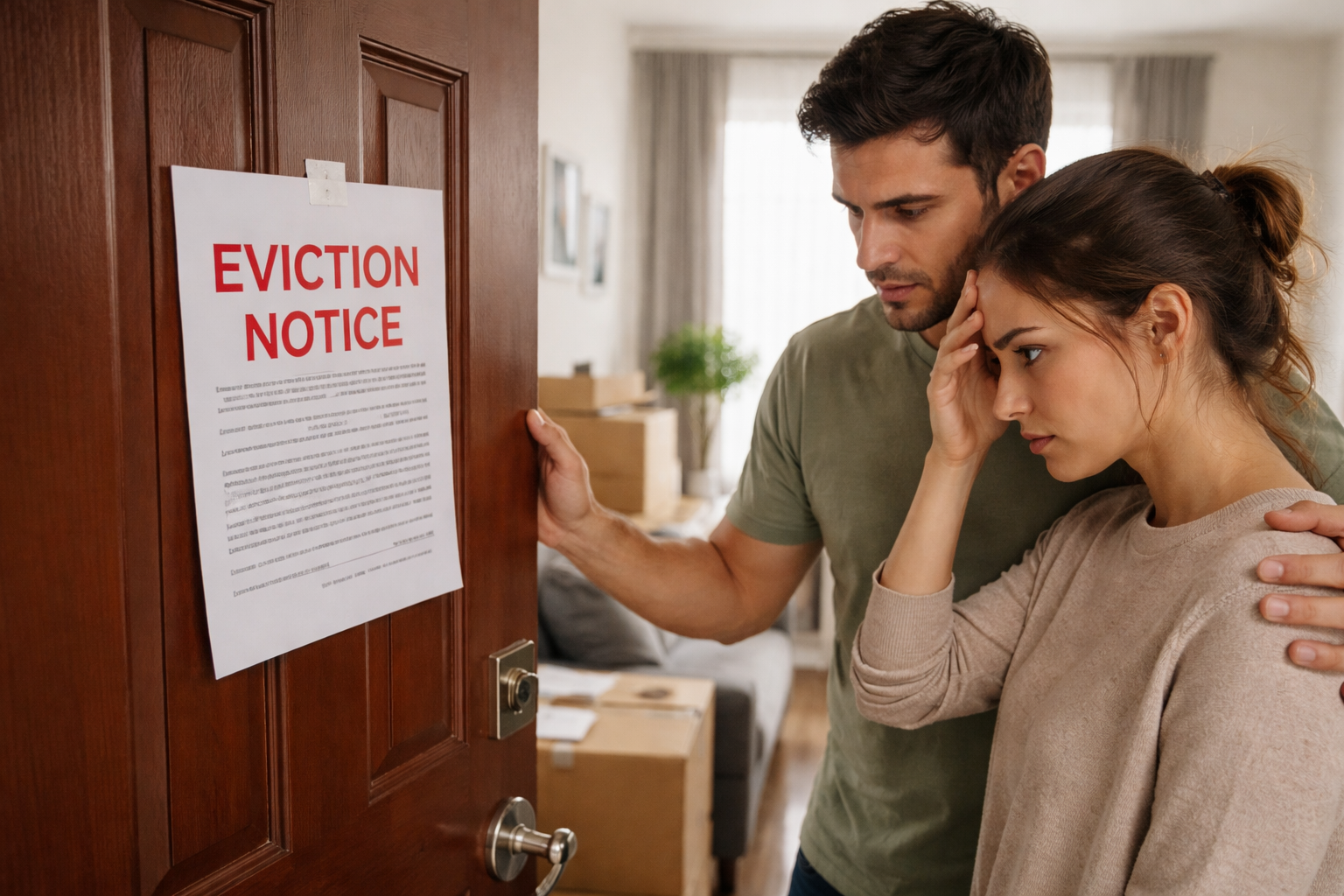 How to handle rental housing eviction notices - Illustration