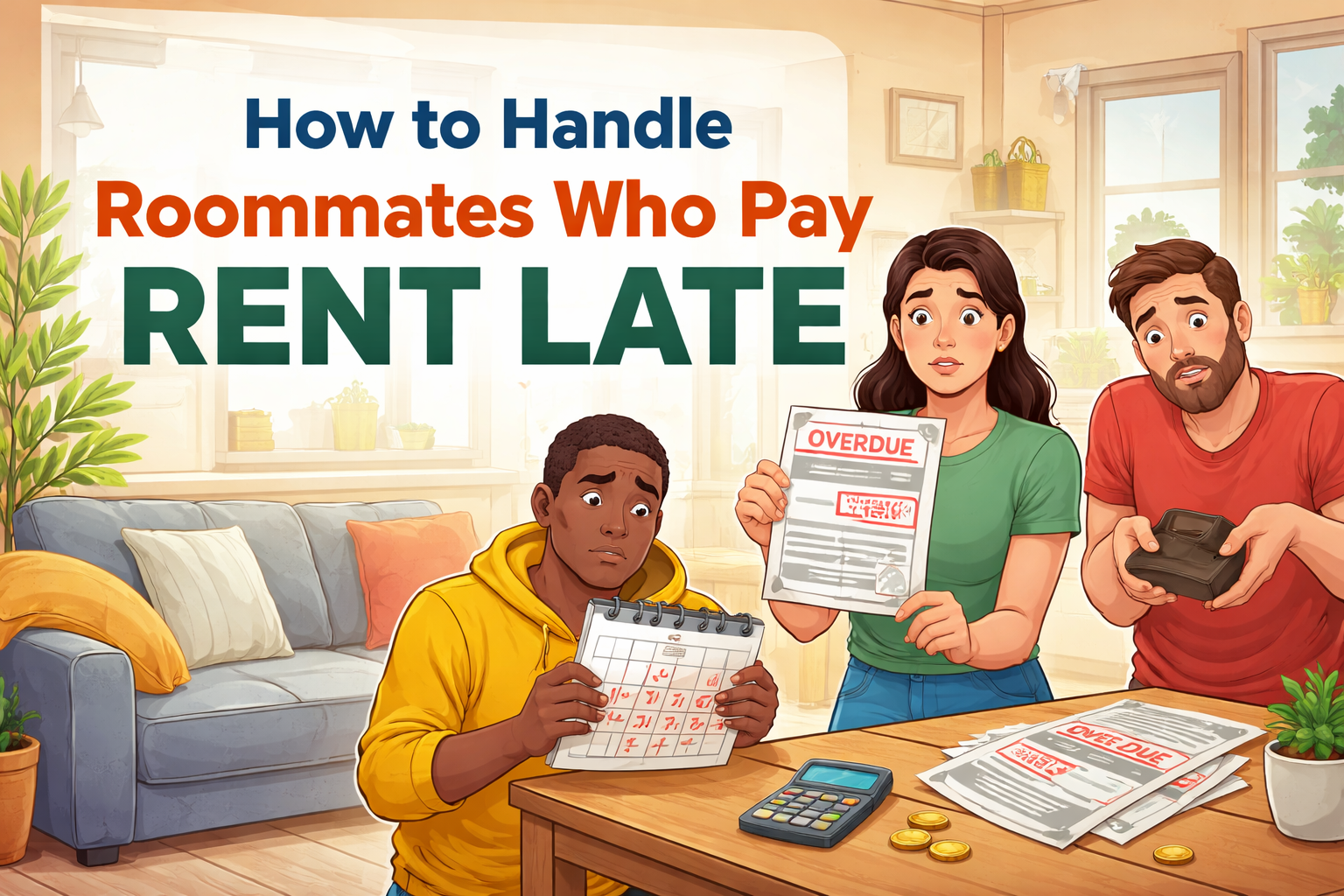 How to handle roommates who pay rent late