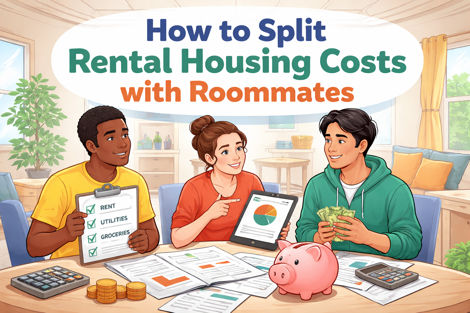 How to split rental housing costs with roommates