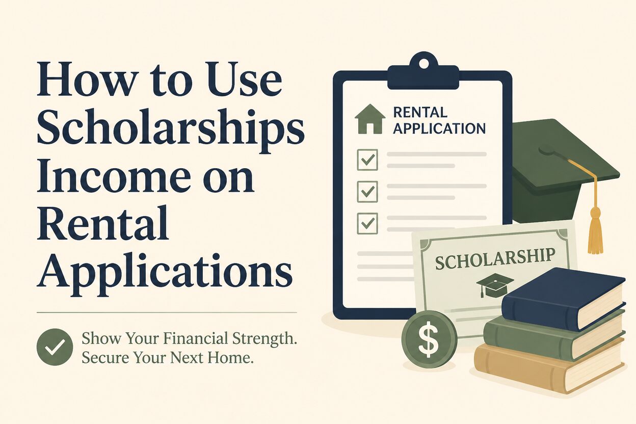 How to use scholarships income on rental applications