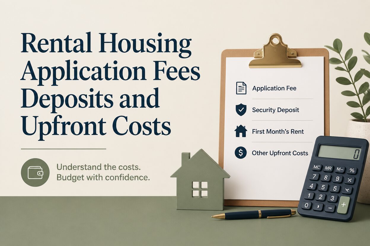 Rental Housing Application Fees Deposits and Upfront Costs