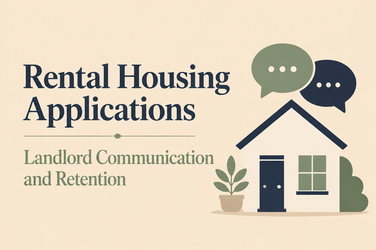 Rental Housing Applications Landlord Communication and Retention