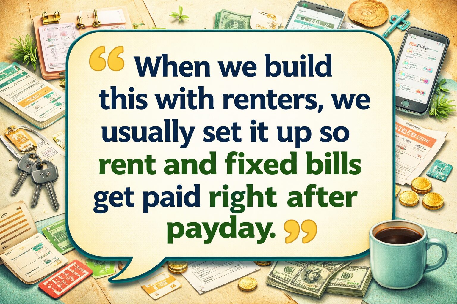 Rental housing budgeting and rent savings - Key Insight