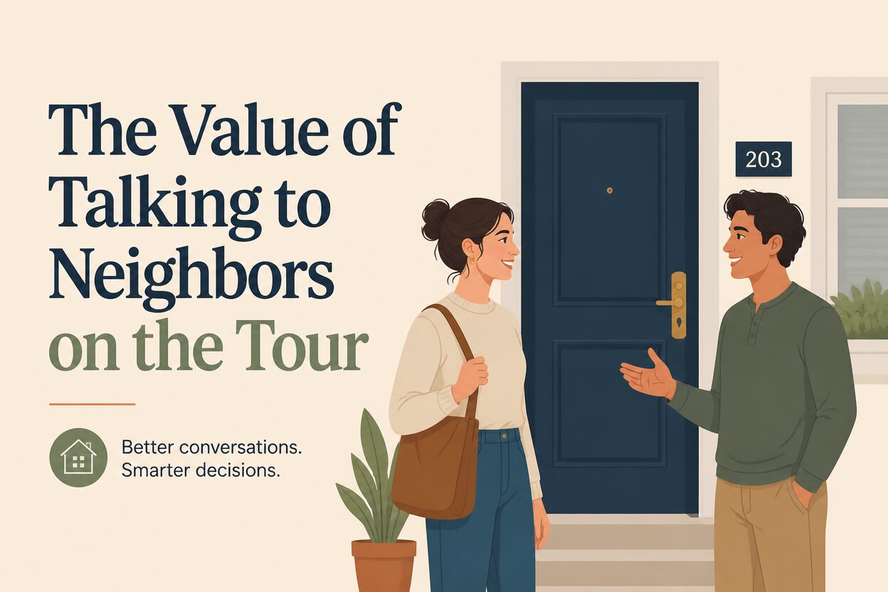 The value of talking to neighbors on the tour