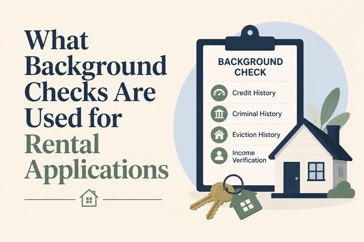 What background checks are used for rental applications