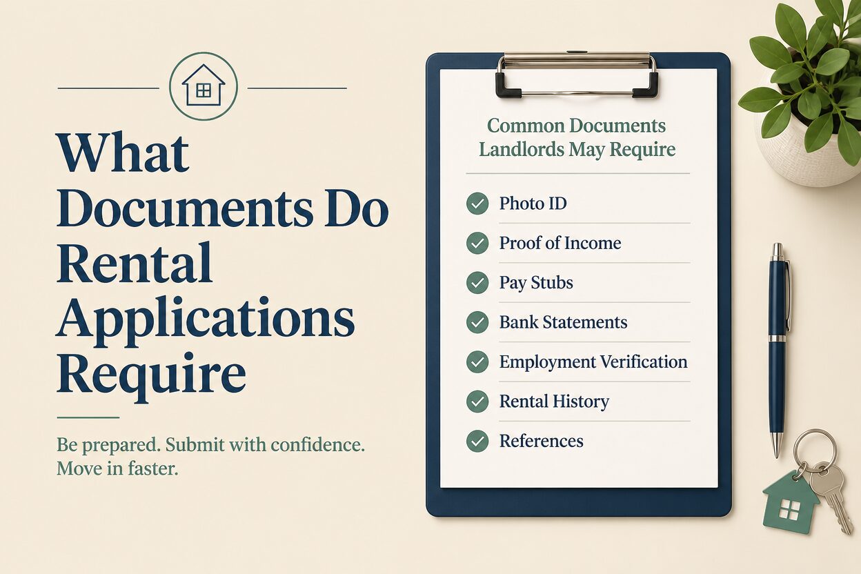 What documents do rental applications require