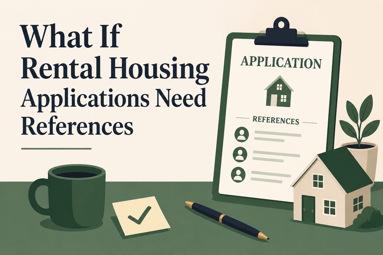 What if rental housing applications need references