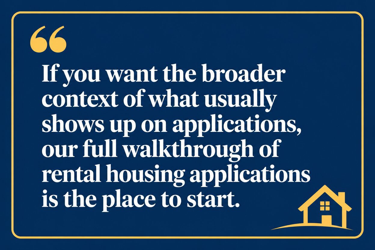 Key insight about What if rental housing applications need references