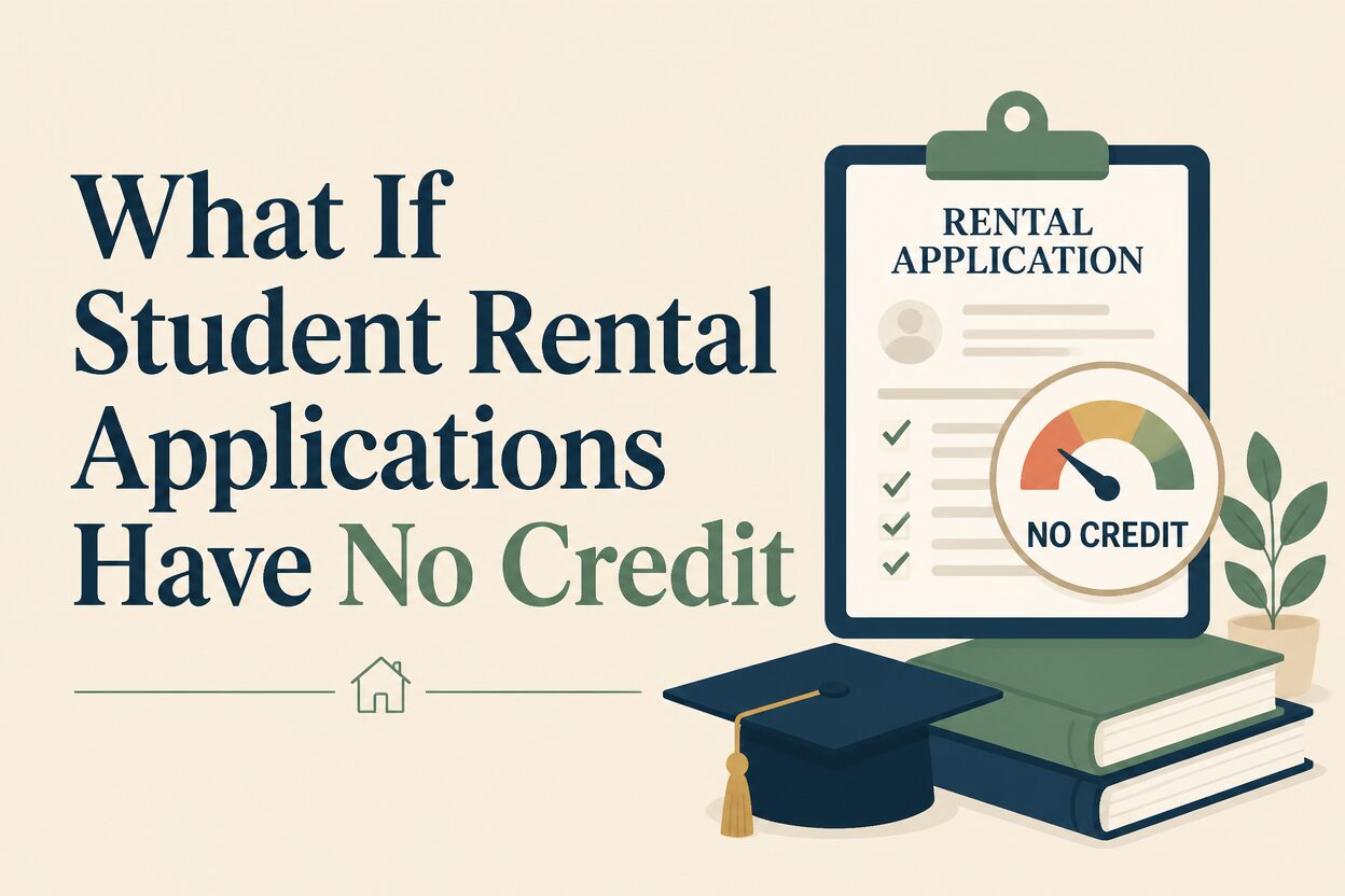 What if student rental applications have no credit