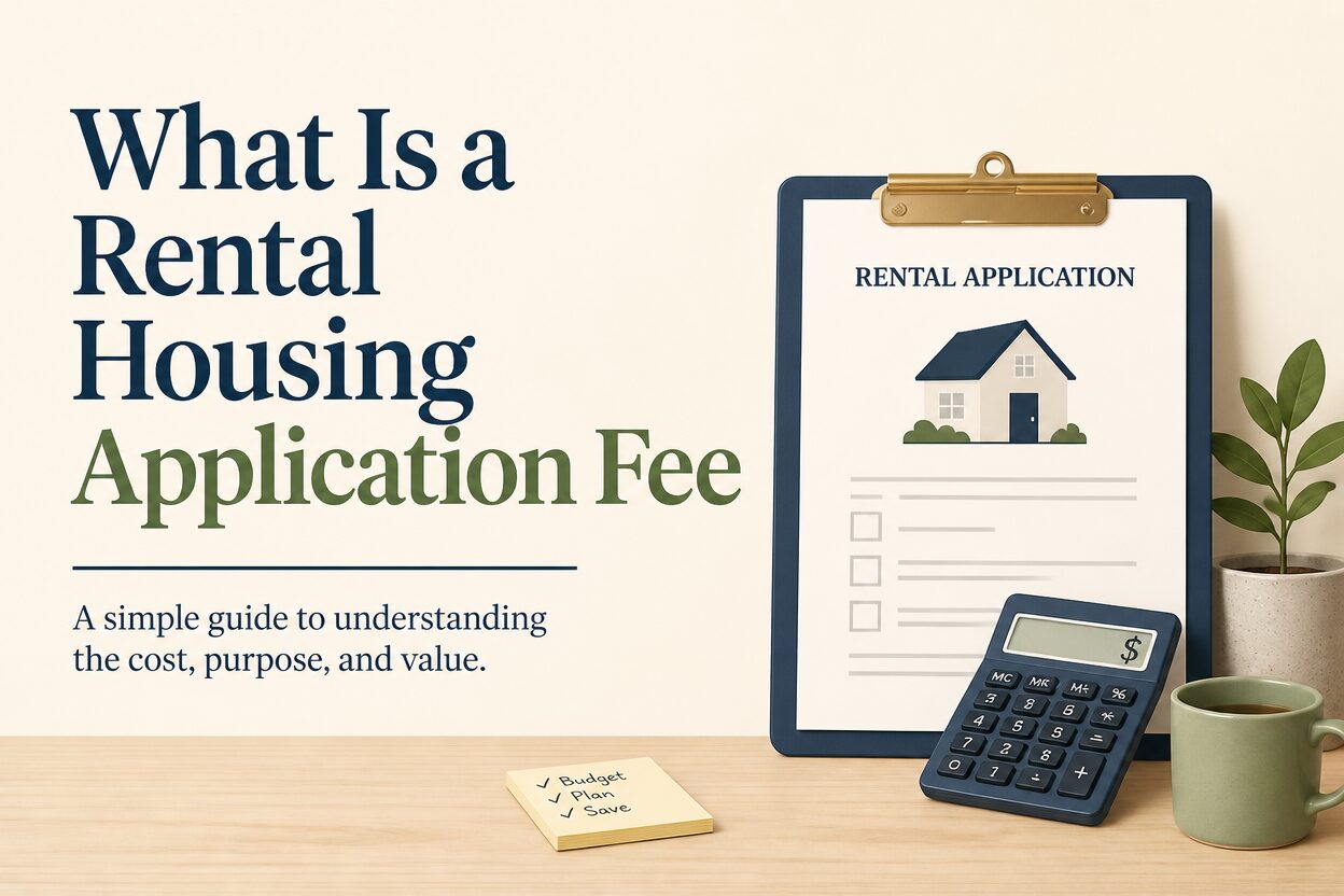 What is a rental housing application fee