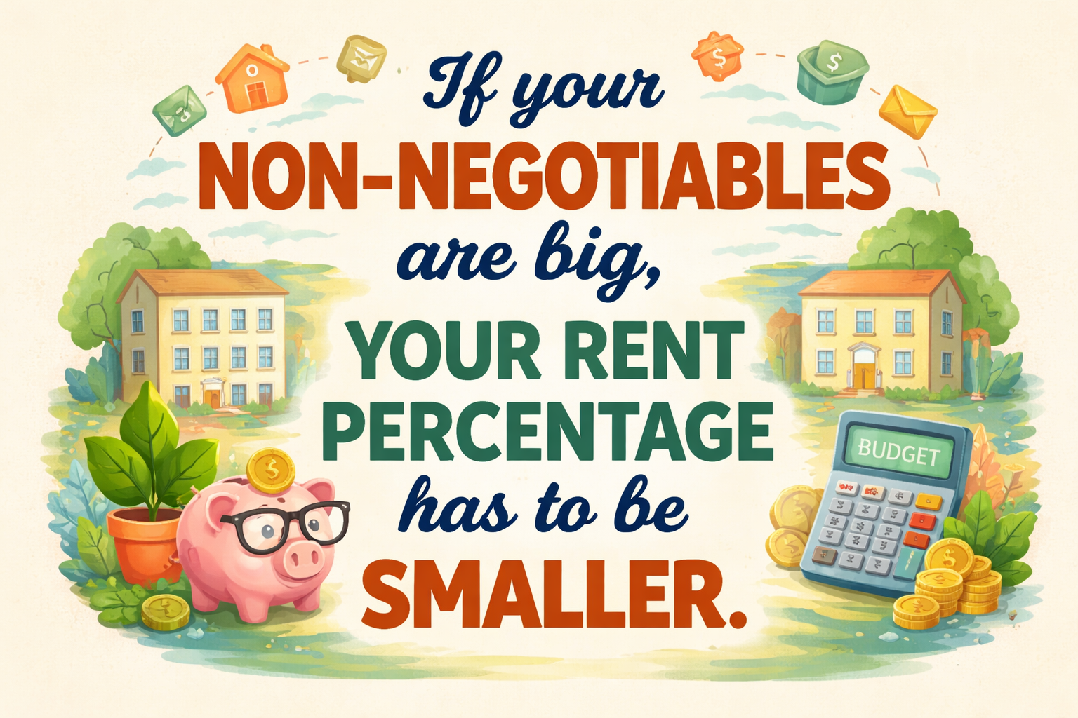 What percent of income for rental housing - Key Insight