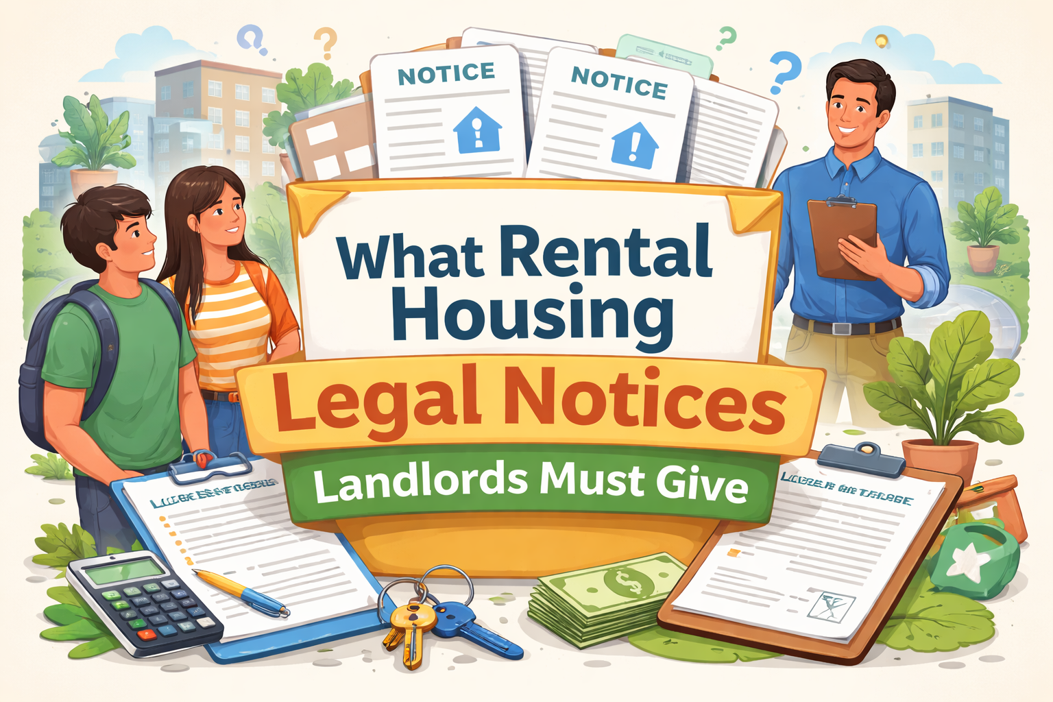 What rental housing legal notices landlords must give