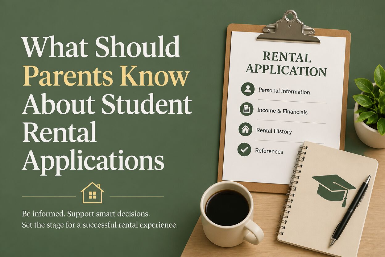 What should parents know about student rental applications