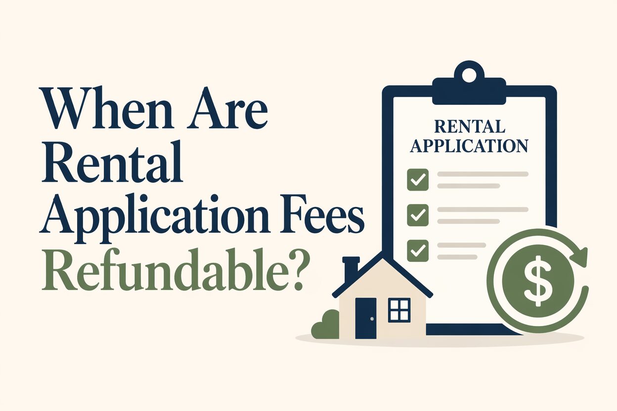 When are rental application fees refundable