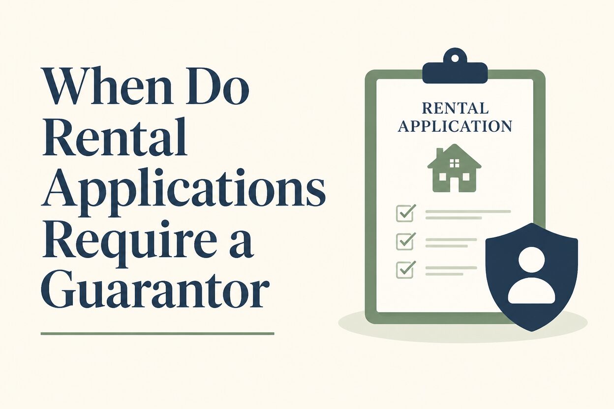 When do rental applications require a guarantor