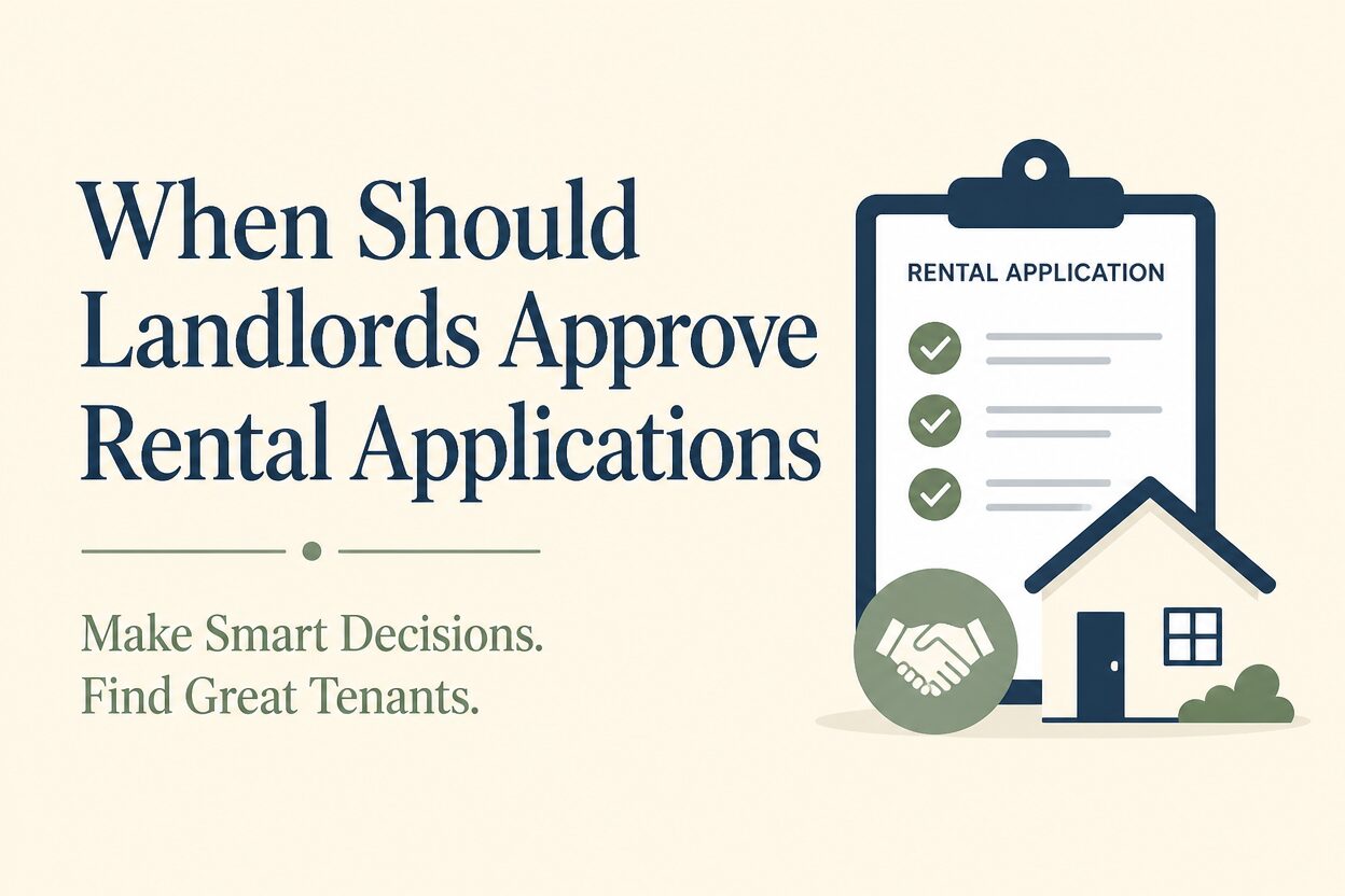 When should landlords approve rental applications