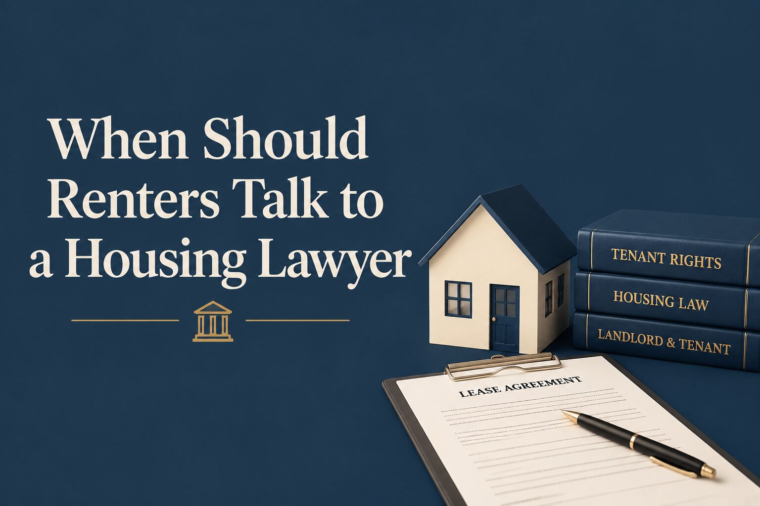 When should renters talk to a housing lawyer
