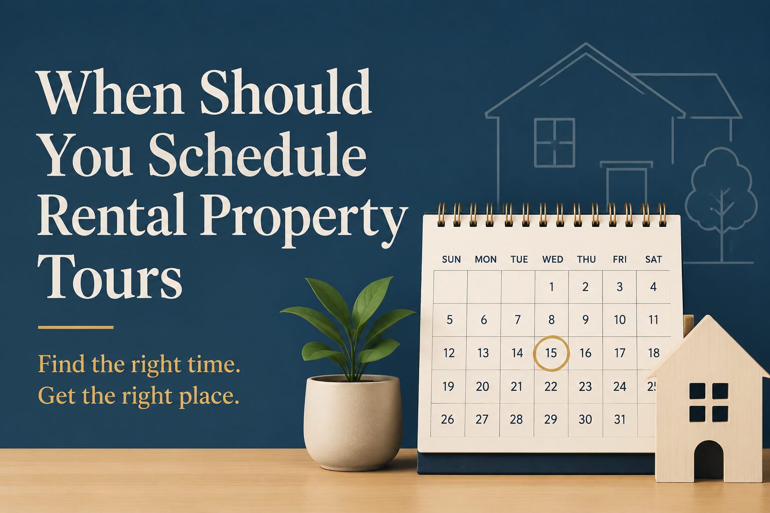 When should you schedule rental property tours