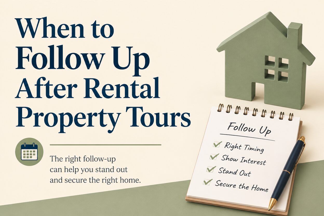 When to follow up after rental property tours