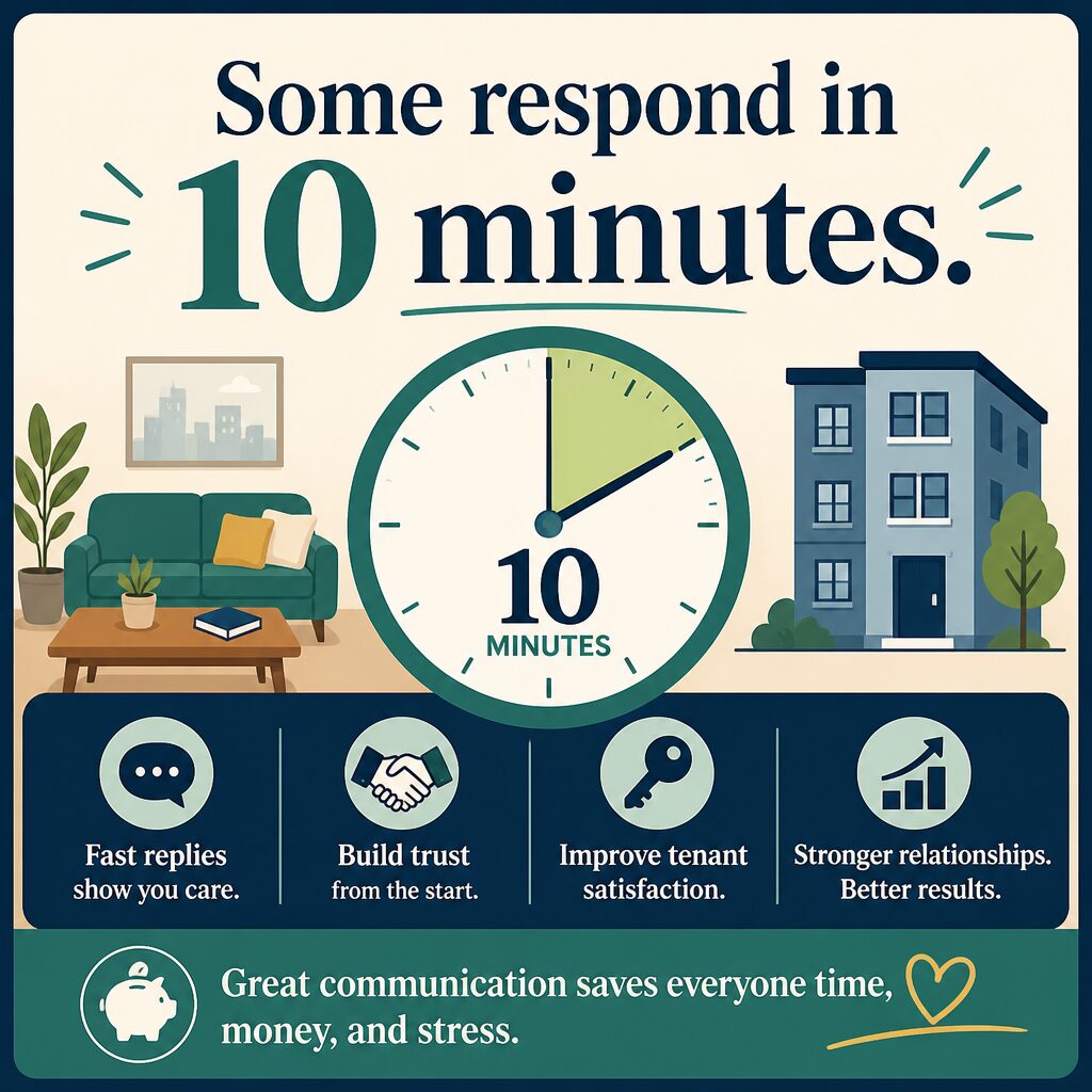 Some respond in 10 minutes.