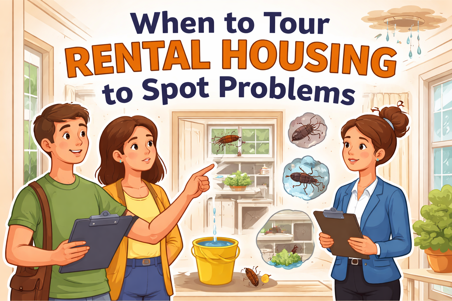 When to tour rental housing to spot problems