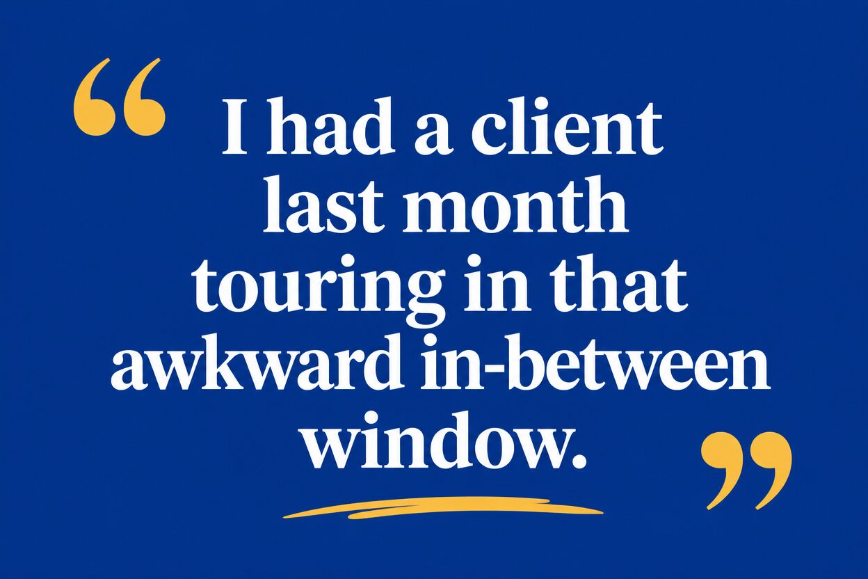 Key insight about When to tour student rentals near campus