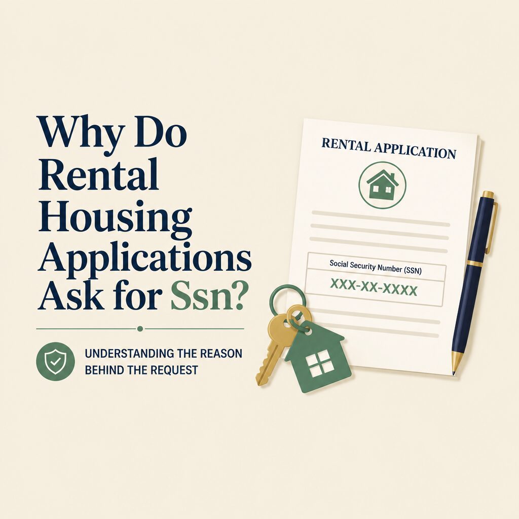 Why do rental housing applications ask for SSN