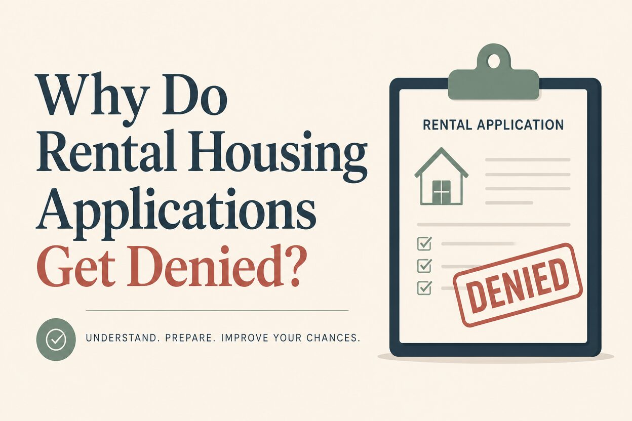 Why do rental housing applications get denied