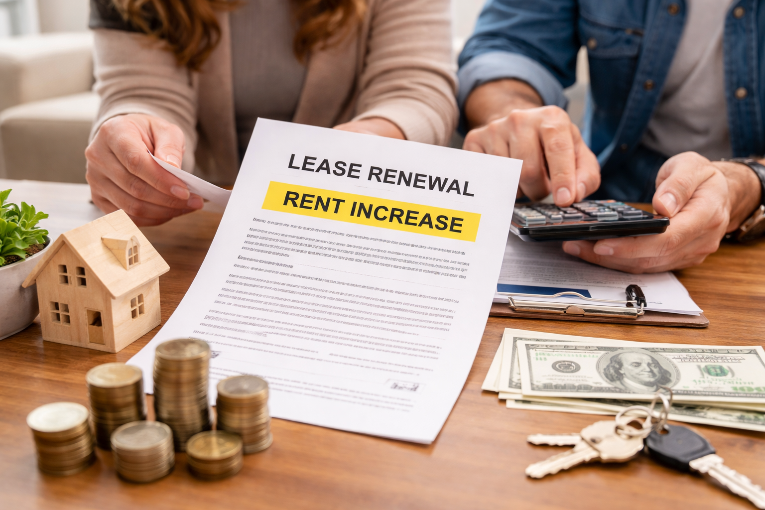 Why rental housing lease renewals raise rent - Illustration