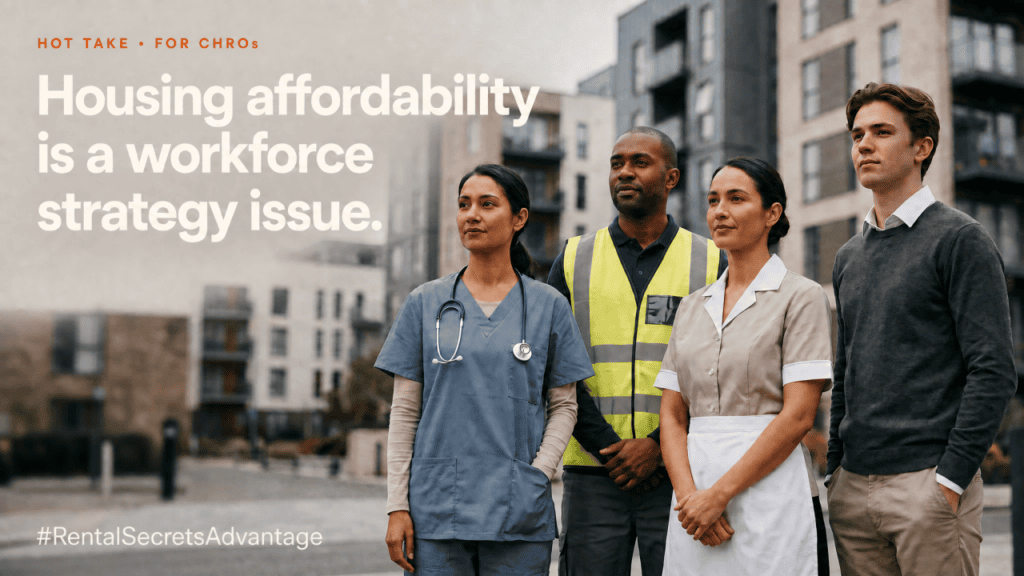 Housing Affordability is a workforce strategy Issue #RentalSecretsAdvantage